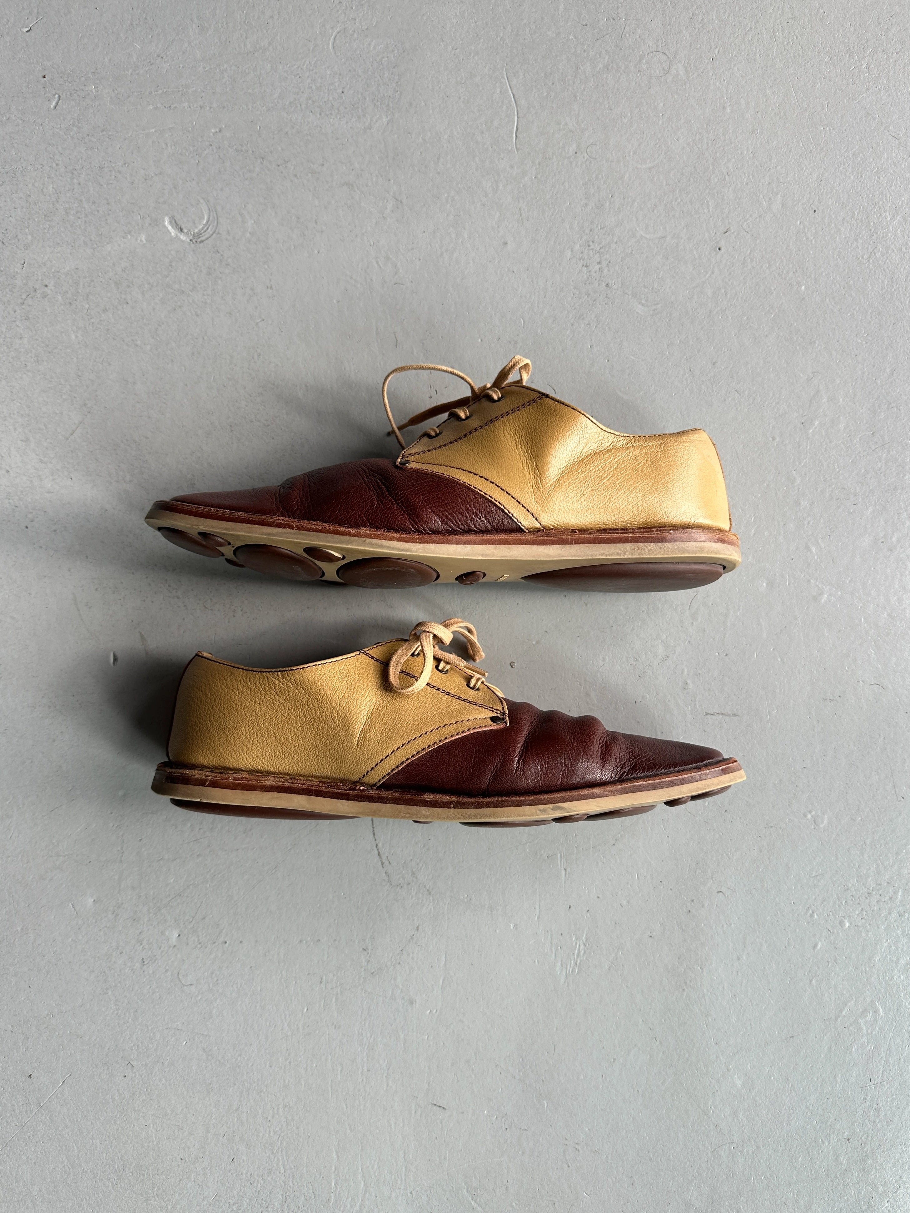 MIU MIU - F/W 1999 BUBBLE SOLE LACE UP OXFORD LEATHER SHOES