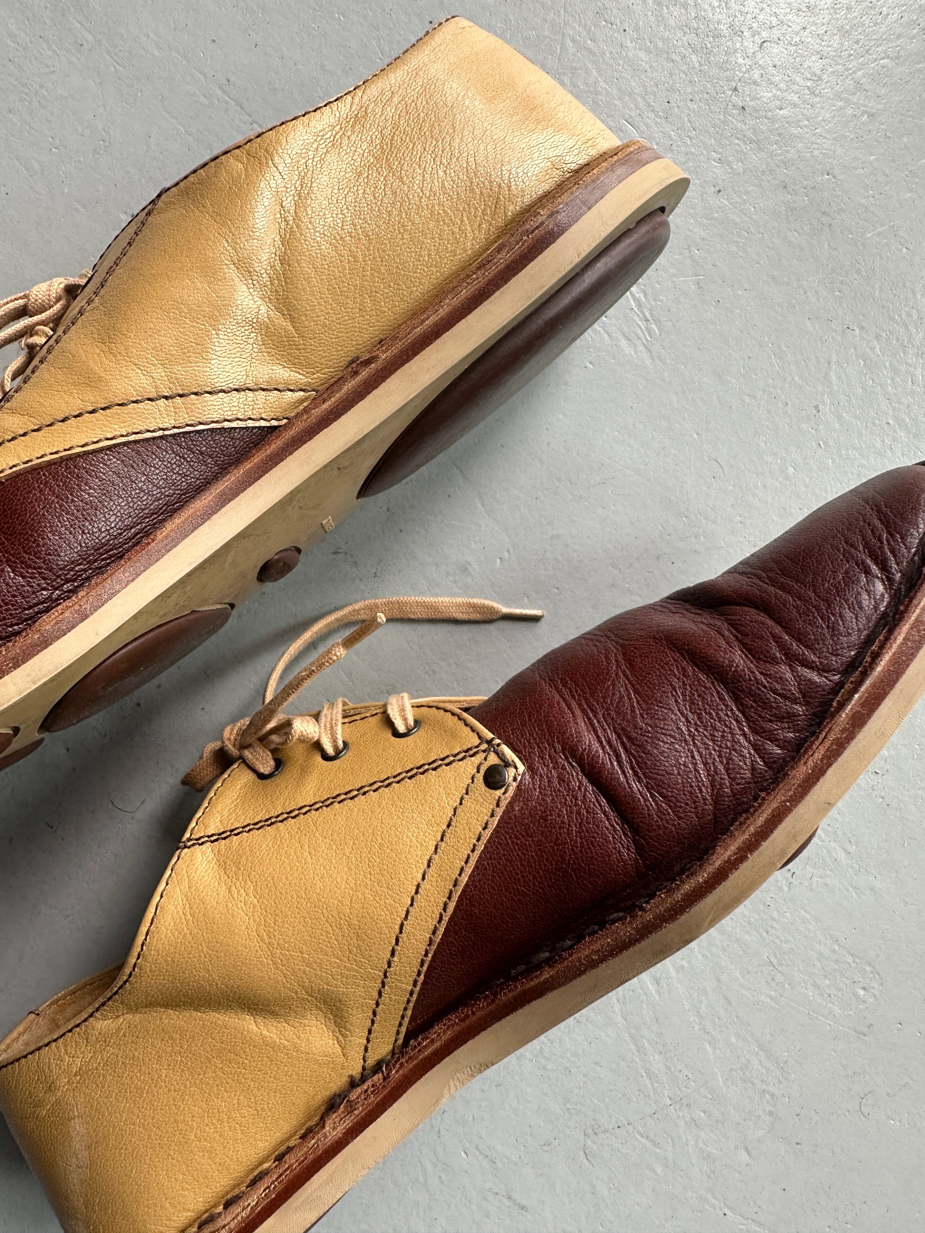 MIU MIU - F/W 1999 BUBBLE SOLE LACE UP OXFORD LEATHER SHOES