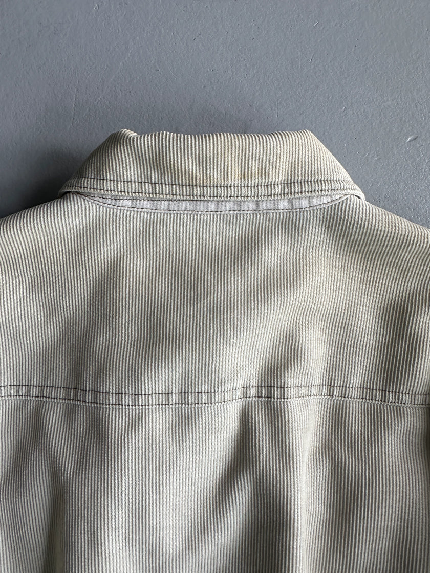 ARMANI JEANS - 1990s CORDUROY FITTED WAIST JACKET