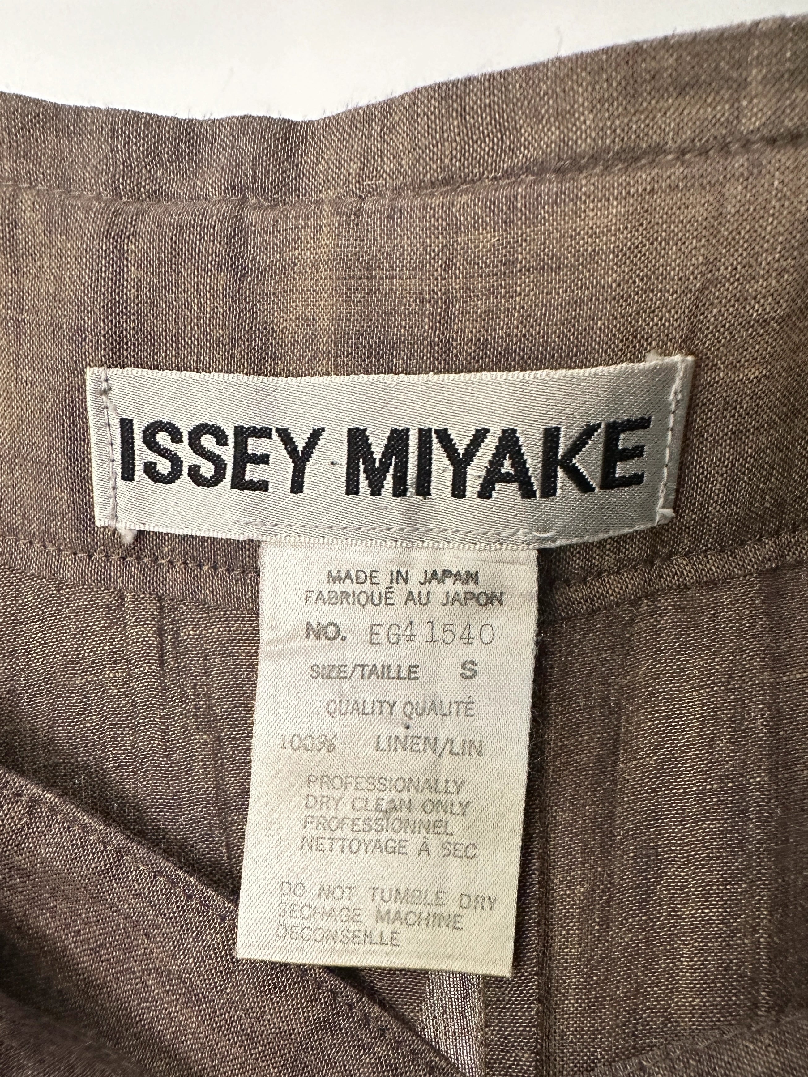 ISSEY MIYAKE - 1990s 2 PIECES SET CONTRASTING TROUSERS AND BLOUSE