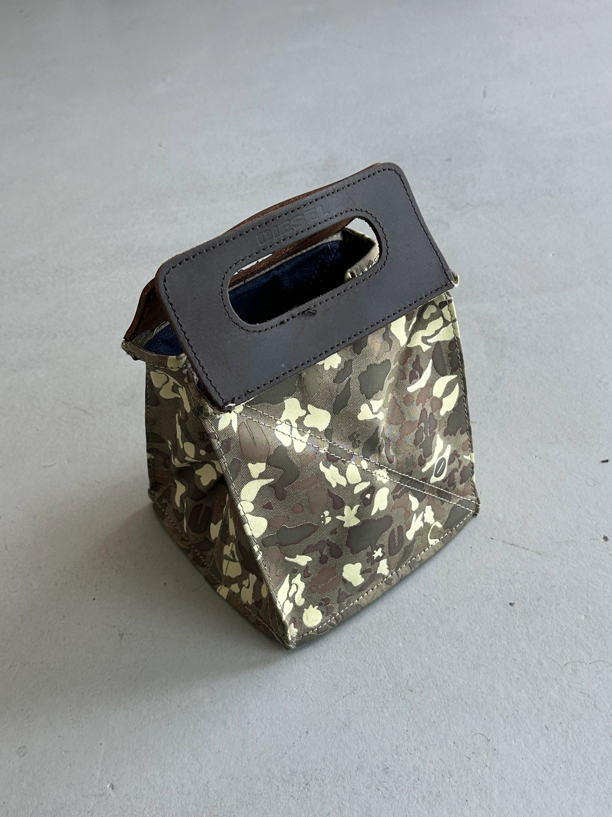 DIESEL SPARE PARTS - 2000s CAMOUFLAGE ORIGAMI BAG
