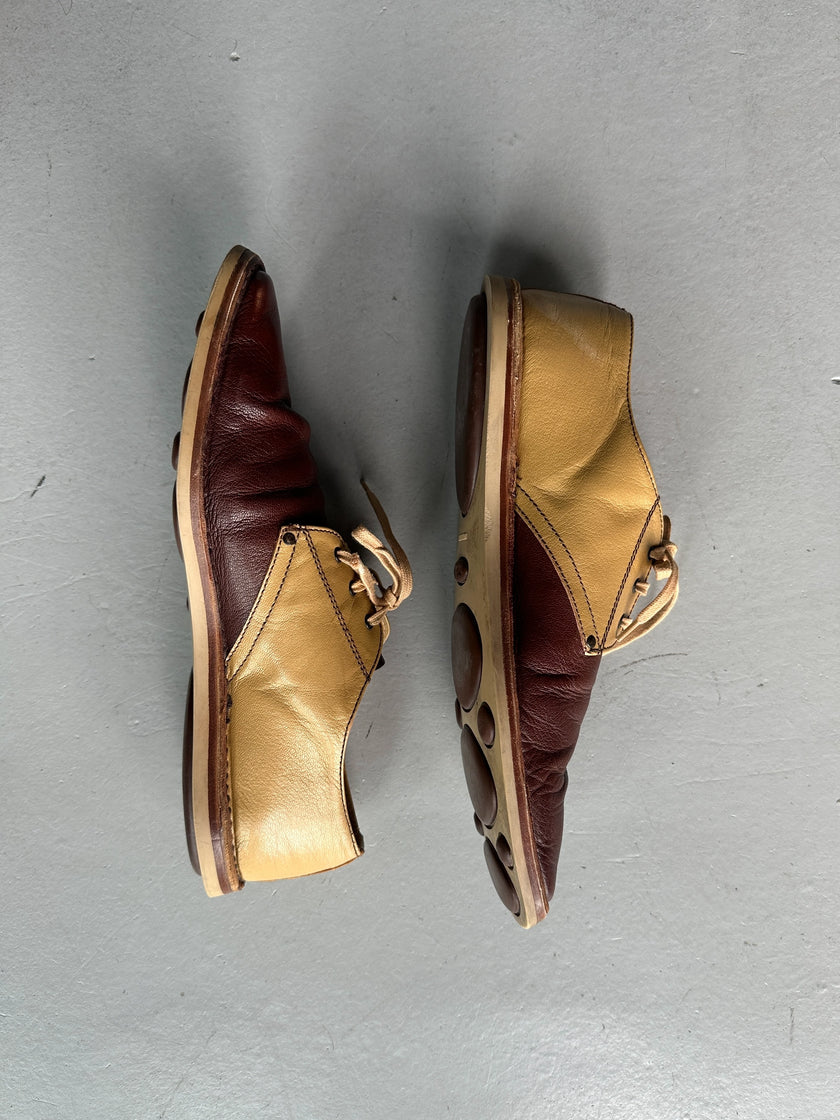 MIU MIU - F/W 1999 BUBBLE SOLE LACE UP OXFORD LEATHER SHOES