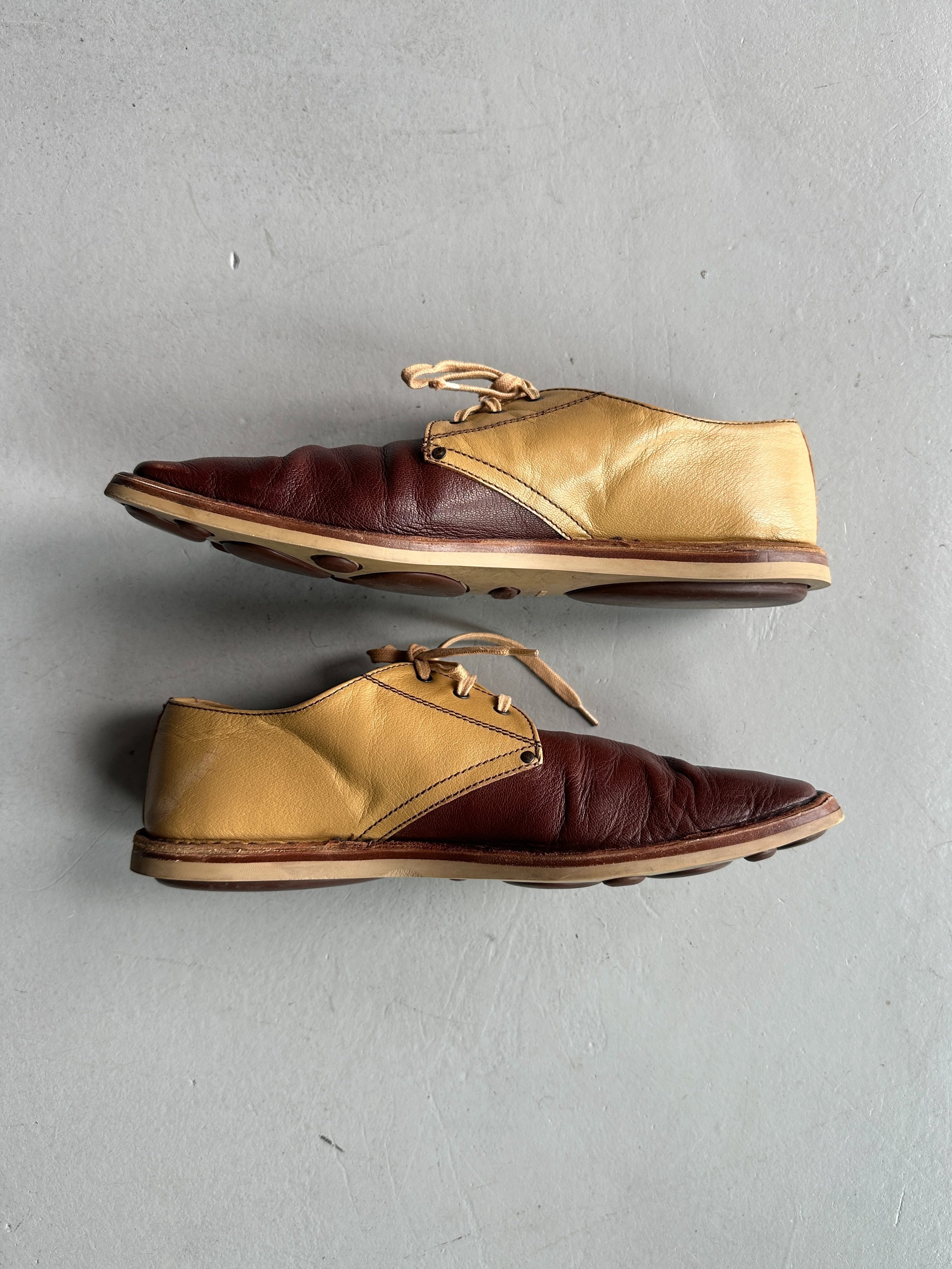 MIU MIU - F/W 1999 BUBBLE SOLE LACE UP OXFORD LEATHER SHOES