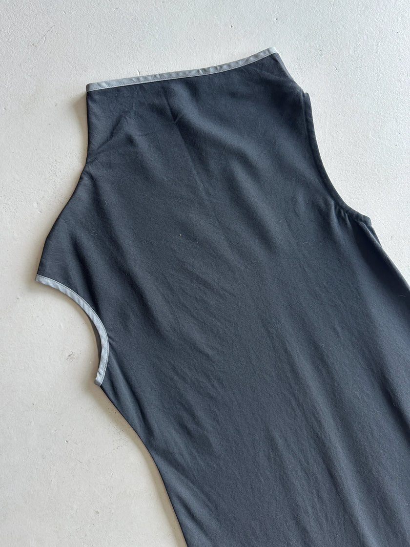 YOHJI YAMAMOTO WXYZ WORKSHOP - 1990s ASYMMETRICAL DRESS