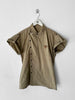 1990s ASYMMETRICAL FRONT CLOSURE SHORT SLEEVE SHIRT