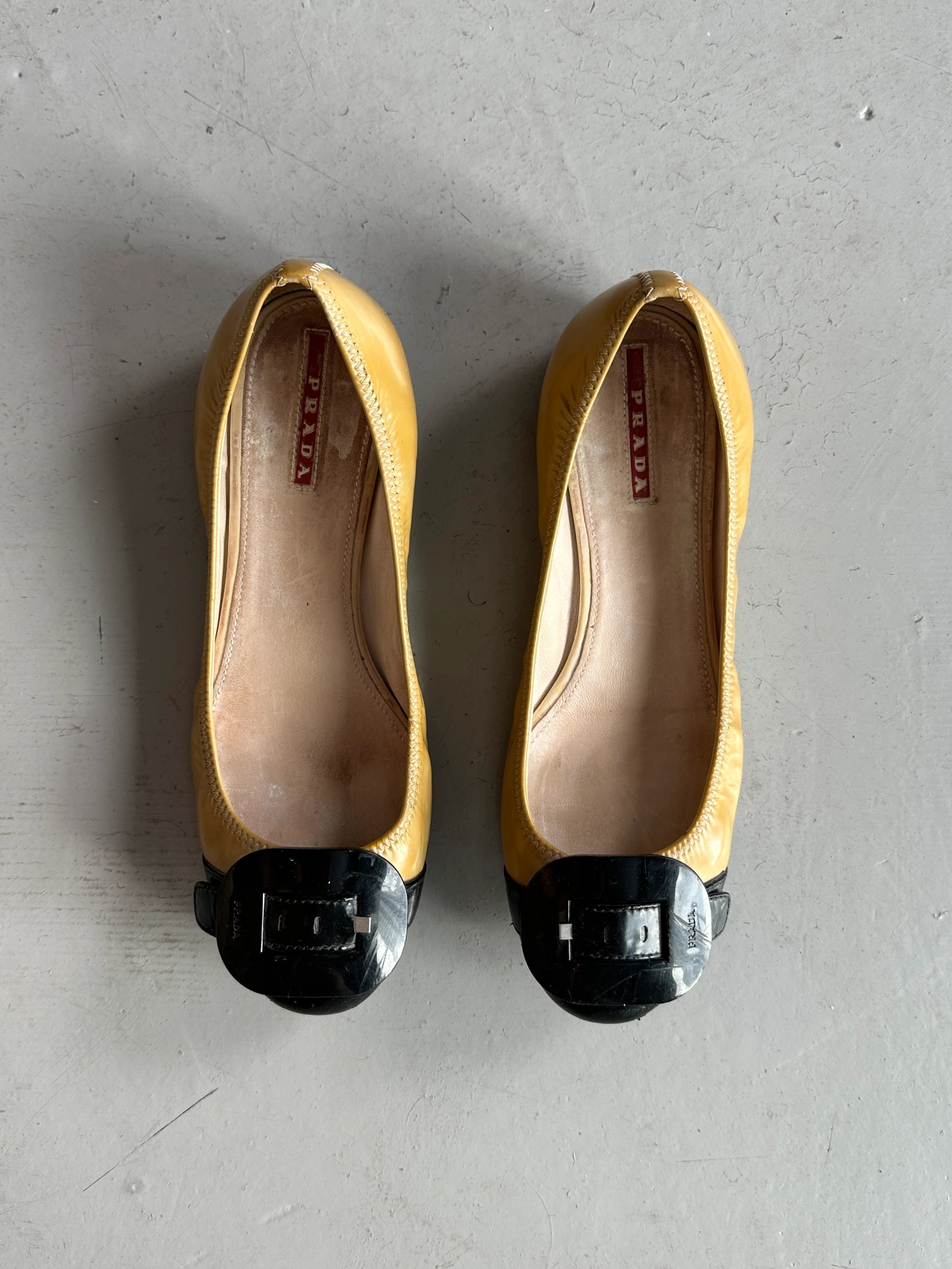 PRADA - F/W 2008 BICOLOR BALLERINA FLATS