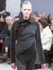 COMME DES GARÇONS - F/W 2002 ASYMMETRICAL KNIT TOP WITH FRONT AND BACK BUTTON EMBELLISHMENTS