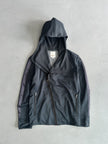 DIESEL - 2000s HOODED SWEATER WITH DIAGONAL ZIP CLOSURE