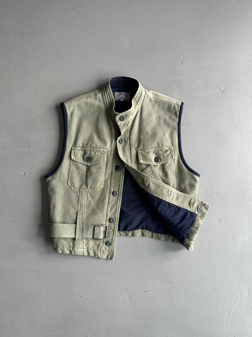 ARMANI JEANS - 1990s BELTED VEST GILET