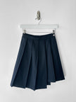 COMME DES GARÇONS - early 1980s ASYMMETRIC PLEATS WOOL MINI SKIRT