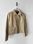 VITTORIO FORTI - late 1990s ASYMMETRIC FRONT LEATHER JACKET