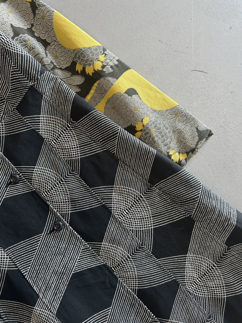 CUSTO BARCELONA - F/W 2002 PANELED LONG JACKET