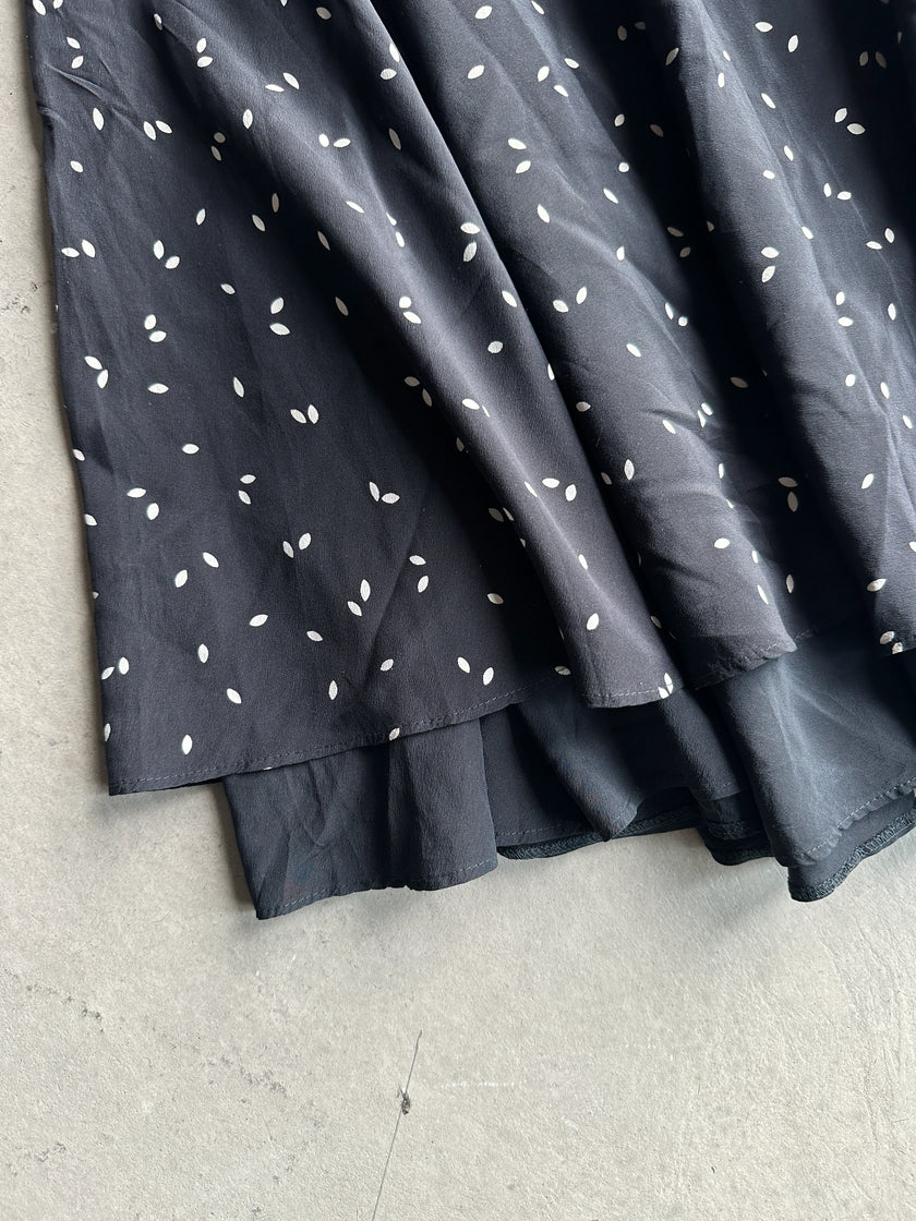 MAX MARA - 1980s SILK PLEATED SKIRT