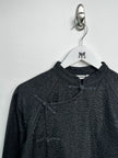 ISSEY MIYAKE PLANTATION - 1990s FROG CLOSURE TEXTURED JACKET