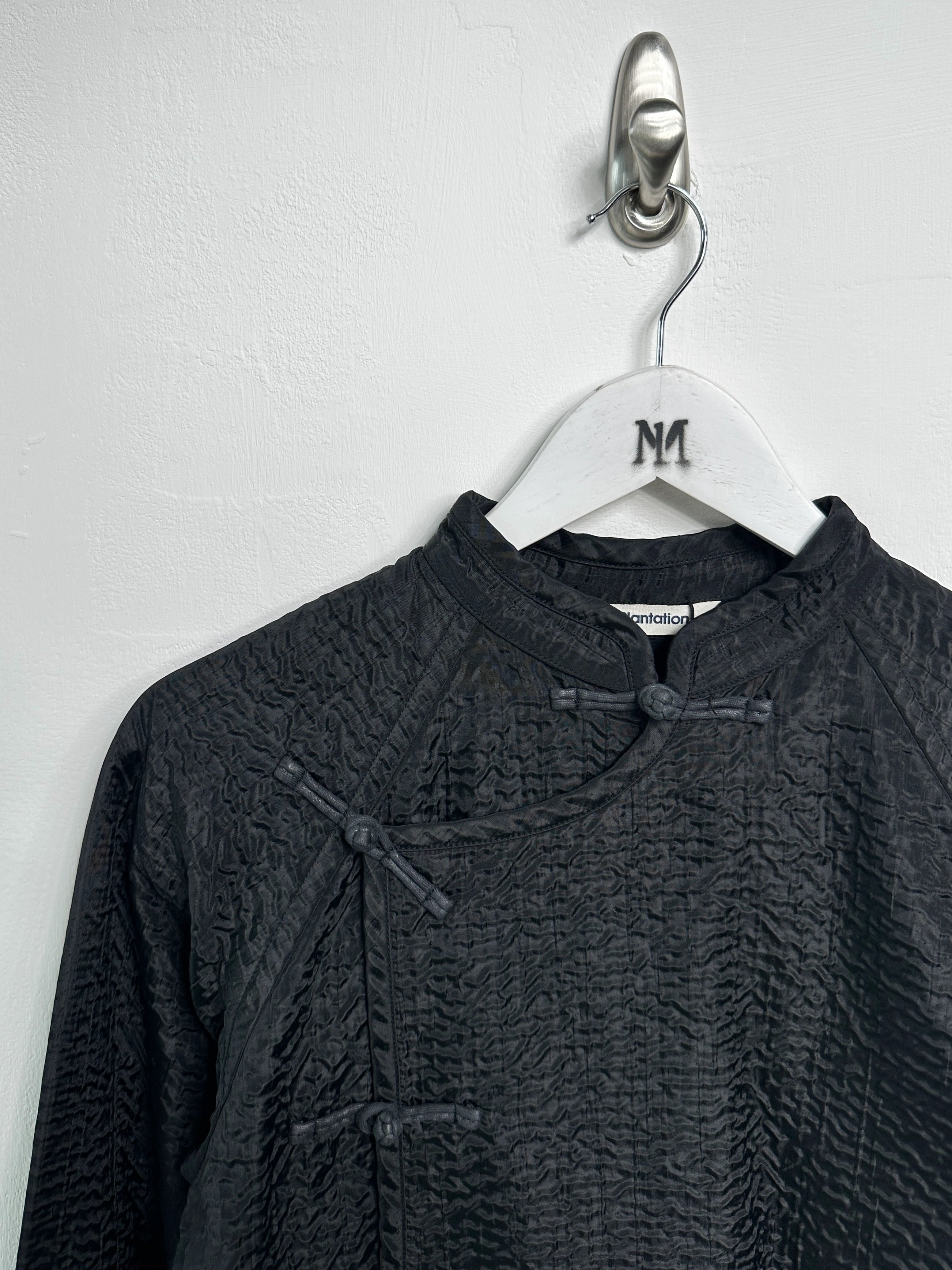 ISSEY MIYAKE PLANTATION - 1990s FROG CLOSURE TEXTURED JACKET