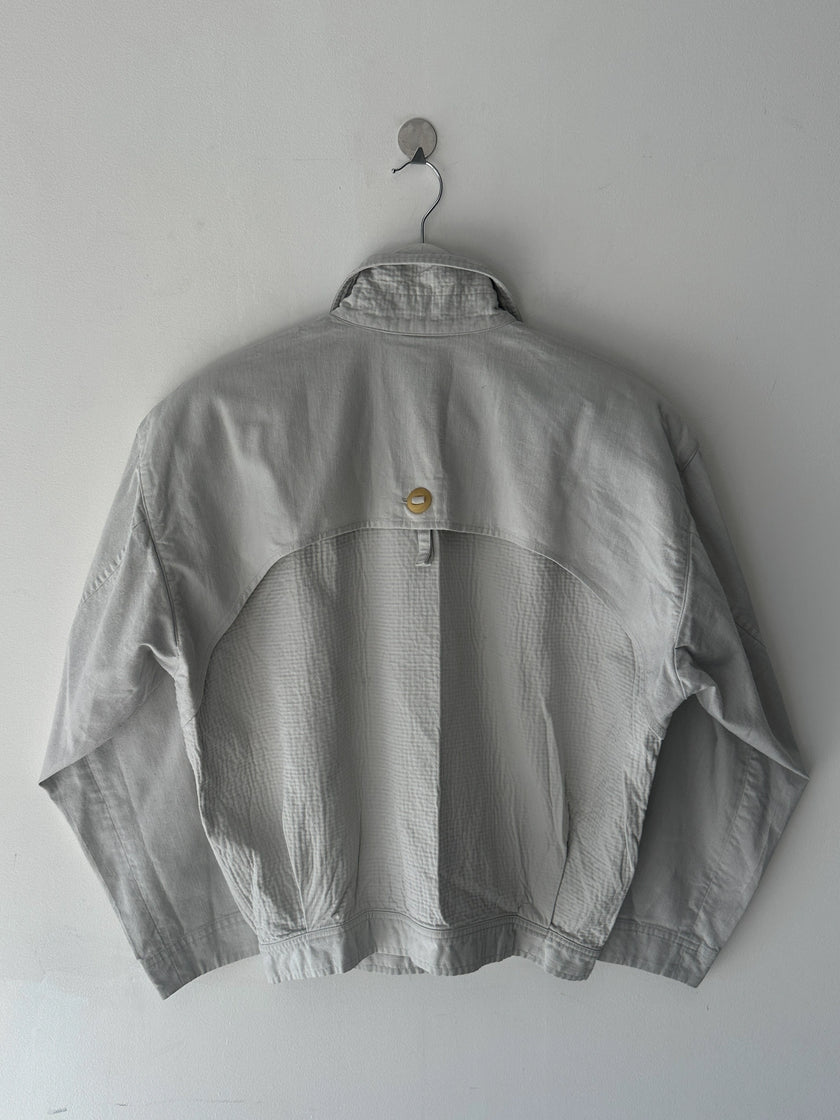 ISSEY MIYAKE - 1980s TEXTURED COTTON BOMBER JACKET