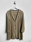 ISSEY MIYAKE - early 2000s DOUBLE LAYER MESH LONG BLAZER