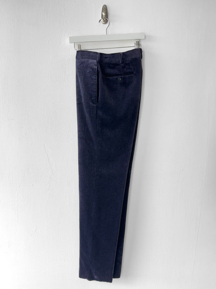 ROMEO GIGLI - 1990s VELVET TAILORED TROUSERS