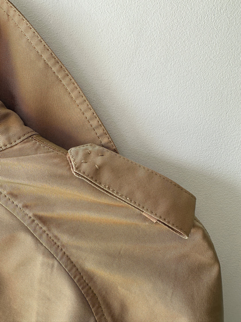 COSTUME NATIONAL - S/S 2007 CROP FIT BELTED TRENCH JACKET WITH BELL SLEEVES