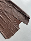 MARIELLA BURANI - 1990s ASYMMETRICAL PANELED LEATHER SKIRT