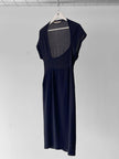 COMME DES GARÇONS - S/S 1989 ASYMMETRIC DEEP NECKLINE LONG DRESS