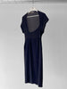 COMME DES GARÇONS - S/S 1989 ASYMMETRIC DEEP NECKLINE LONG DRESS