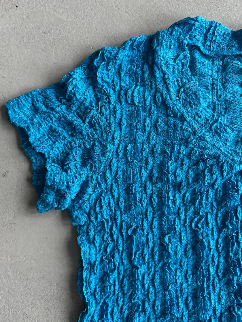 ISSEY MIYAKE HaaT - S/S 2001 LAYERED RUCHED T-SHIRT