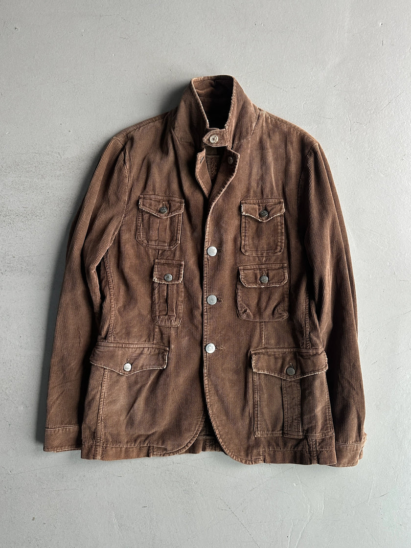 ICEBERG - early 2000s CORDUROY MULTI POCKET JACKET
