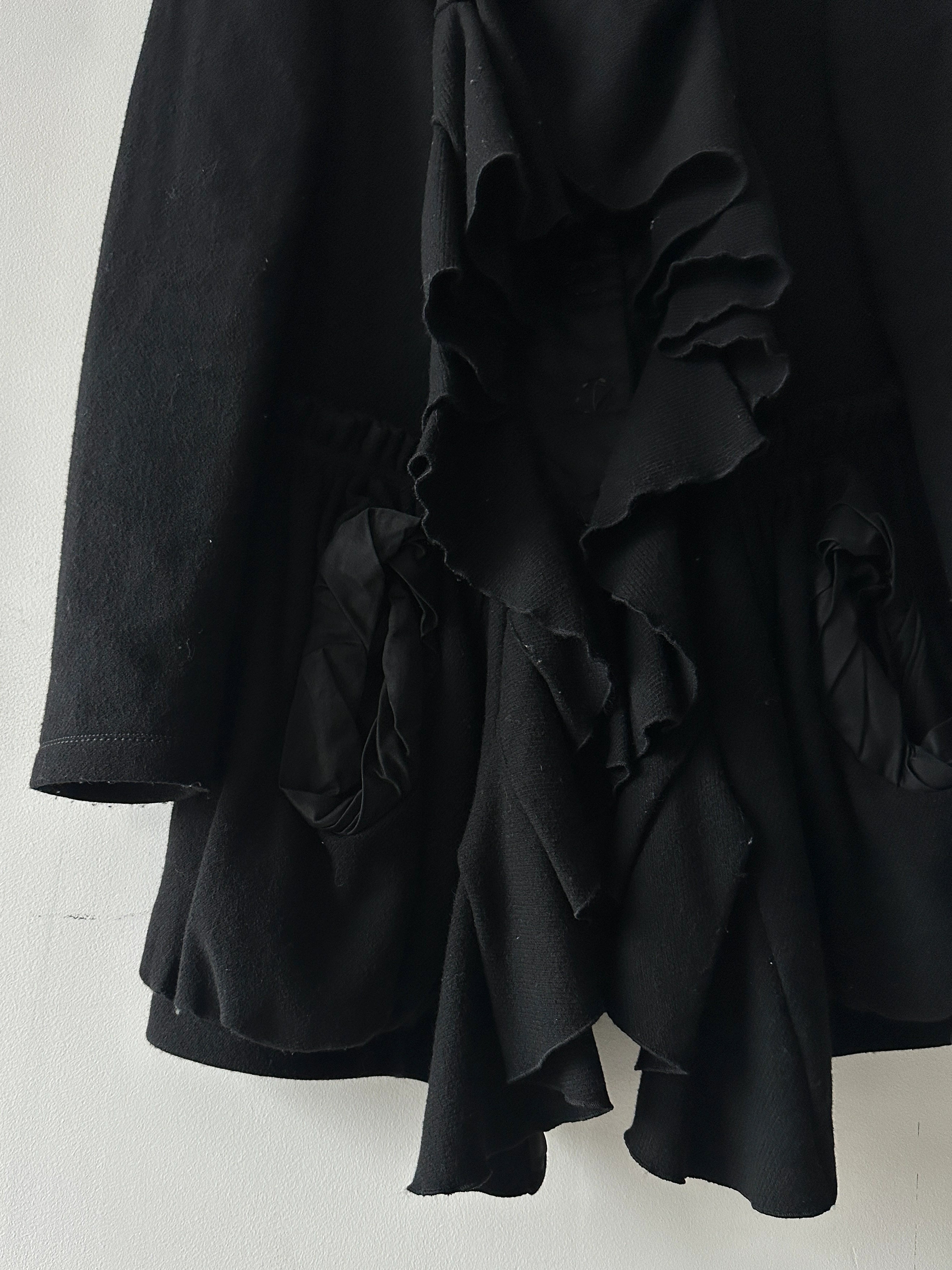 MARITHÉ + FRANÇOIS GIRBAUD - F/W 2009 RUCHED FRONT WOOL JACKET WITH CORSET INNER LAYER