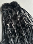 KANSAI YAMAMOTO IMPACT - 1990s REVERSIBLE QUILTED COAT WITH FOX FUR DETAILS