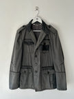 BIKKEMBERGS - S/S 2008 JACKET WITH LEATHER PANELS