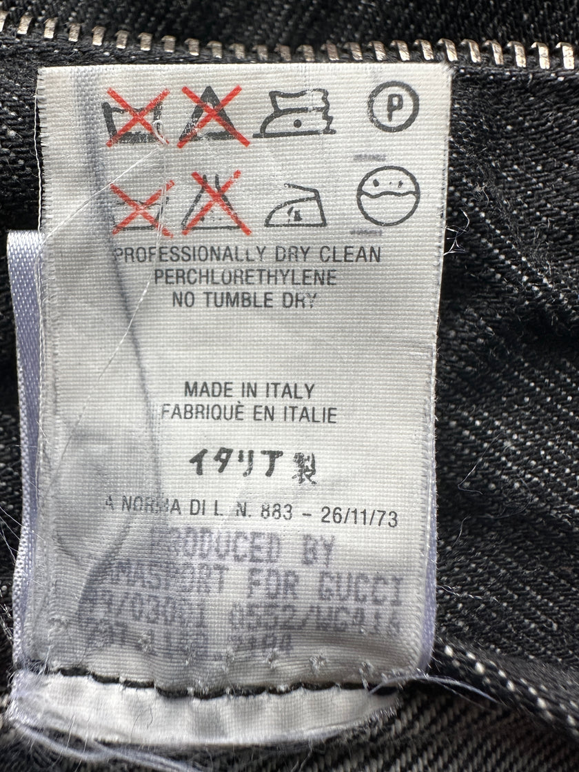 GUCCI TOM FORD -  1990s CROP FIT DENIM JACKET