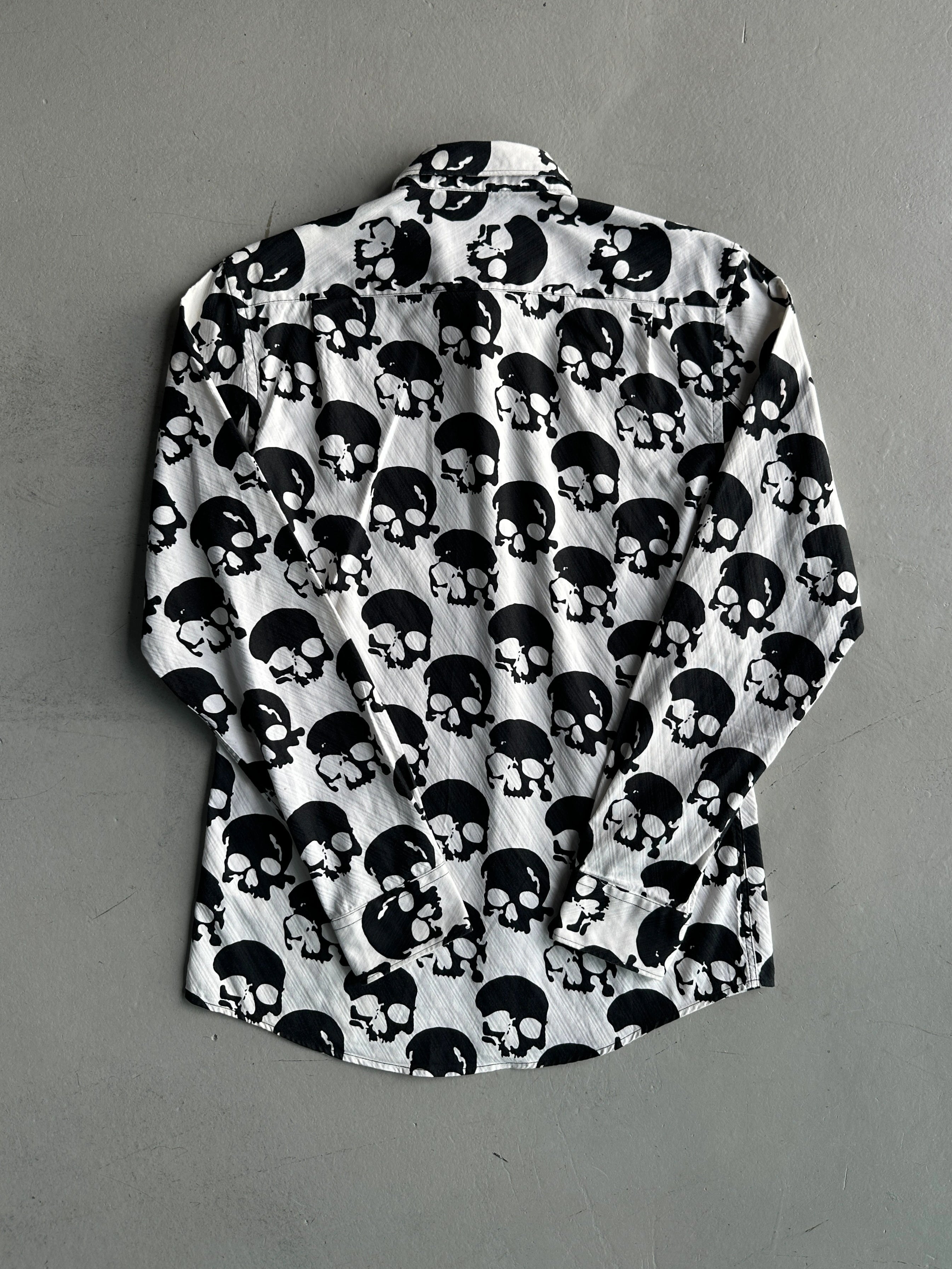 COMME DES GARÇONS SHIRT - S/S 2011 ALL OVER SKULL PRINT LONG SLEEVE SHIRT