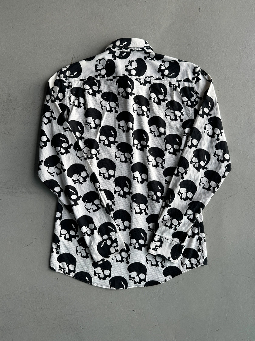 COMME DES GARÇONS SHIRT - S/S 2011 ALL OVER SKULL PRINT LONG SLEEVE SHIRT