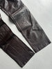 TRUSSARDI - 2000s LIMITED EDITION STRAIGHT FIT LEATHER TROUSERS