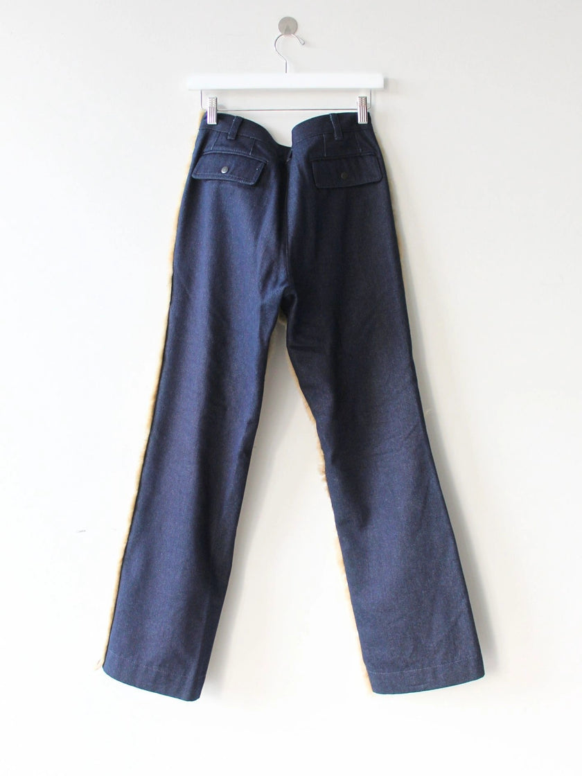 DOLCE & GABBANA 2000s SAMPLE SHEARLING PANELED TROUSERS