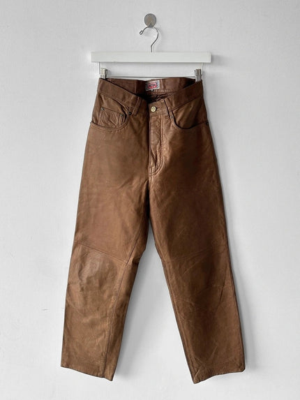 CHEVIGNON - early 1990s LEATHER TROUSERS