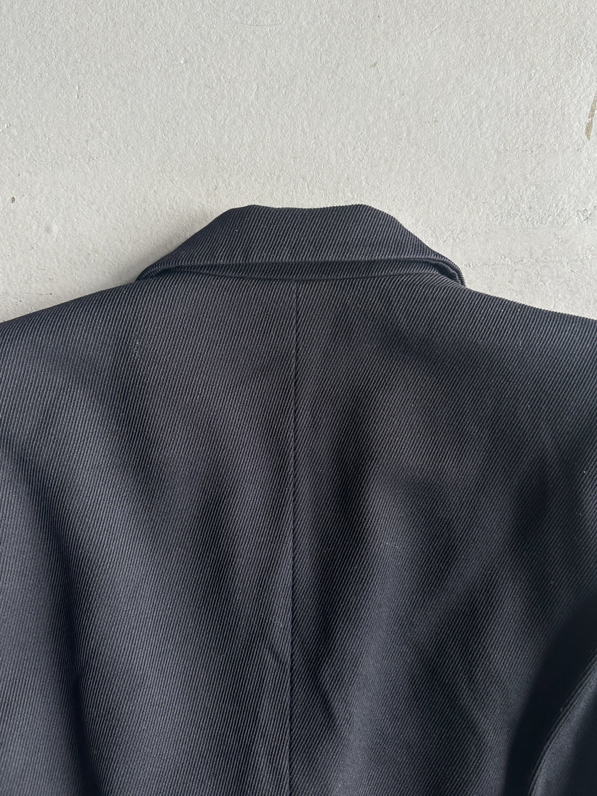 EMPORIO ARMANI - 1990s TEXTURED BLAZER WITH CINCHED WAIST