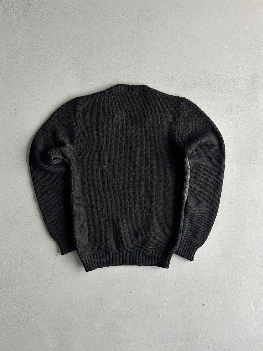 DANIELE ALESSANDRINI - 1990s KNIT JUMPER WITH DOUBLE ZIP DETAILS