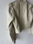 2000s CROP FIT BIKER LEATHER JACKET