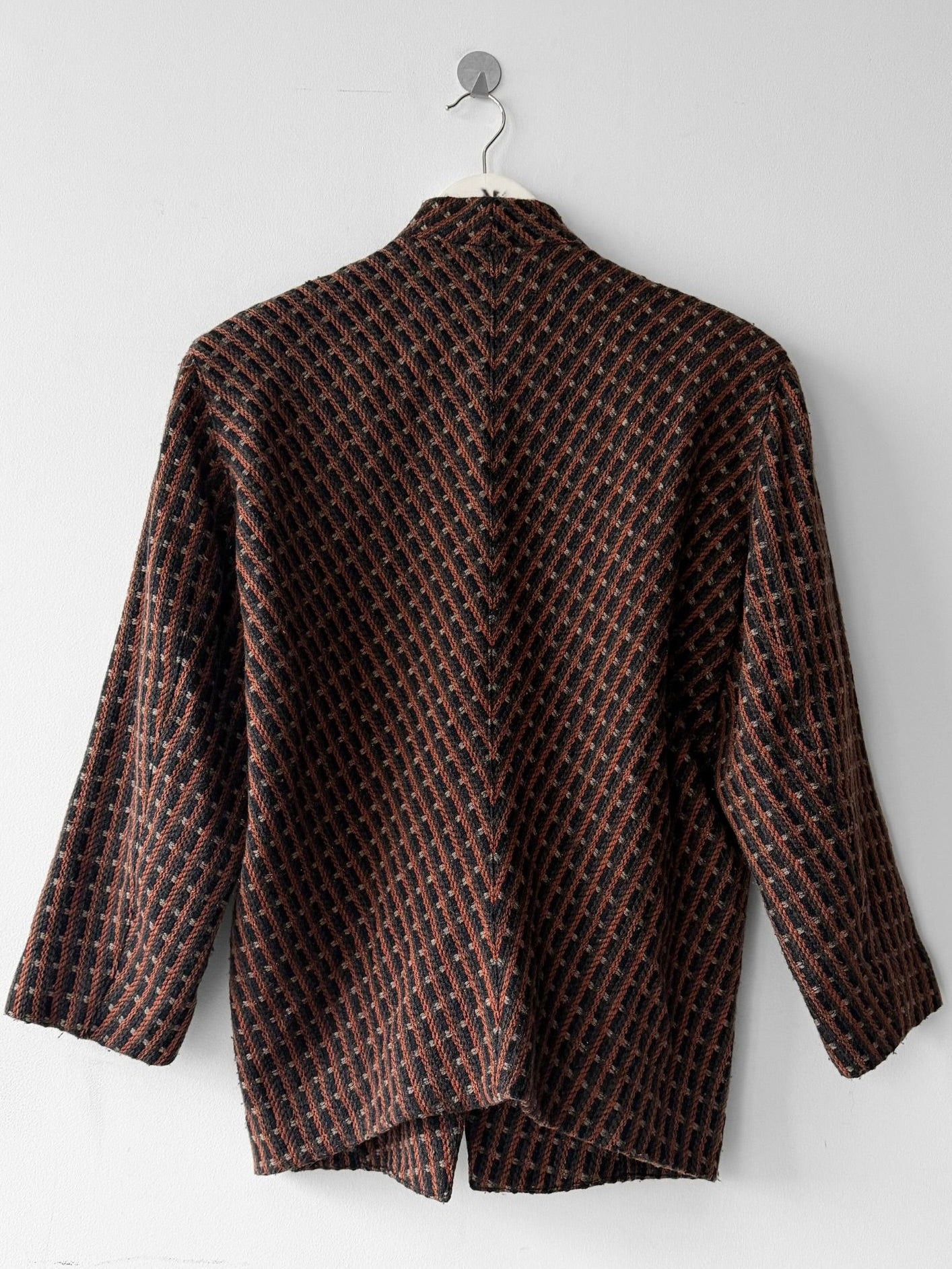 ISSEY MIYAKE - 1980s LAYERED FRONT WOOL BLAZER