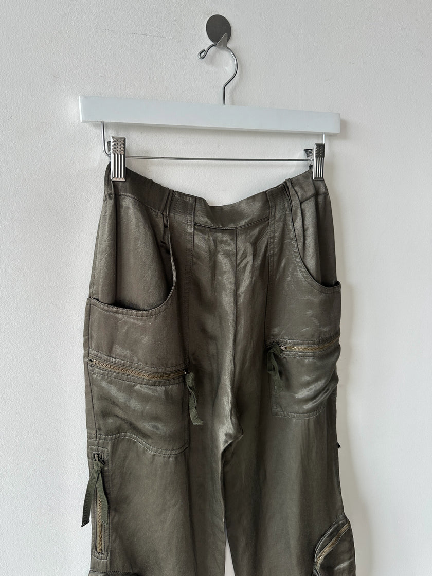 ICEBERG - early 2000s CROPPED CARGO TROUSERS