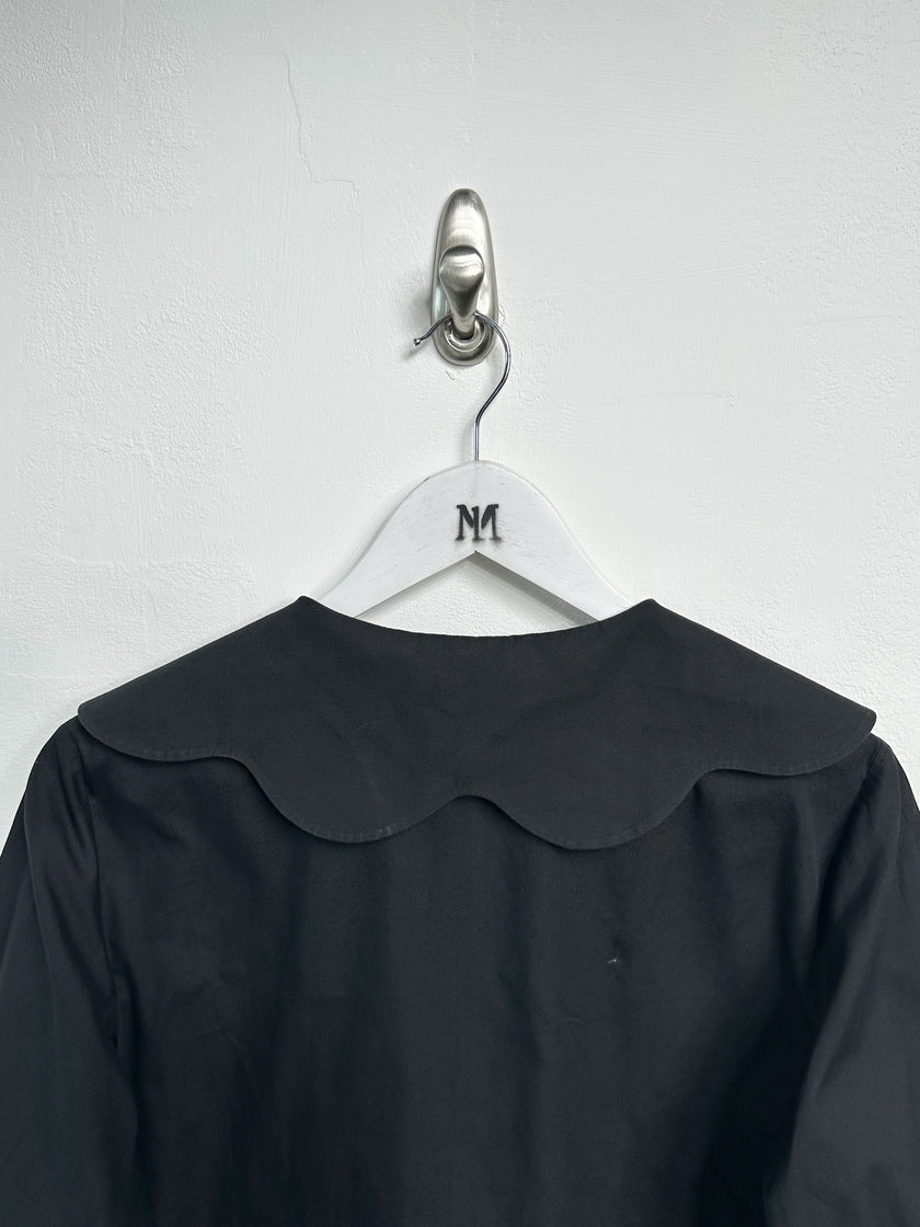 COMME DES GARÇONS - A/W 2020 BOXY FIT BUTTONED BLOUSE WITH OVERSIZED PETER PAN COLLAR