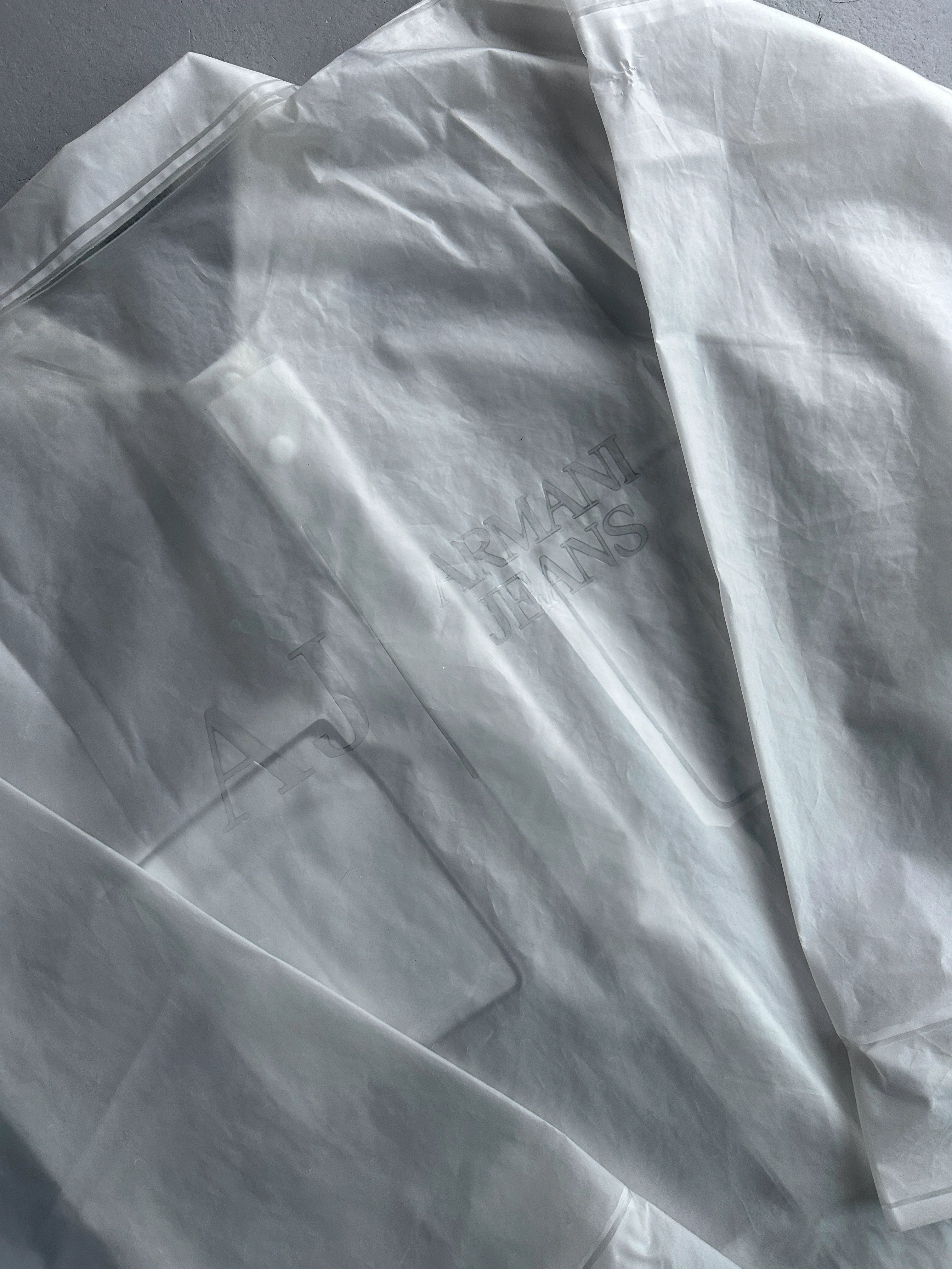 ARMANI JEANS - 2000s SAMPLE SEMI TRANSLUCENT SHACKET