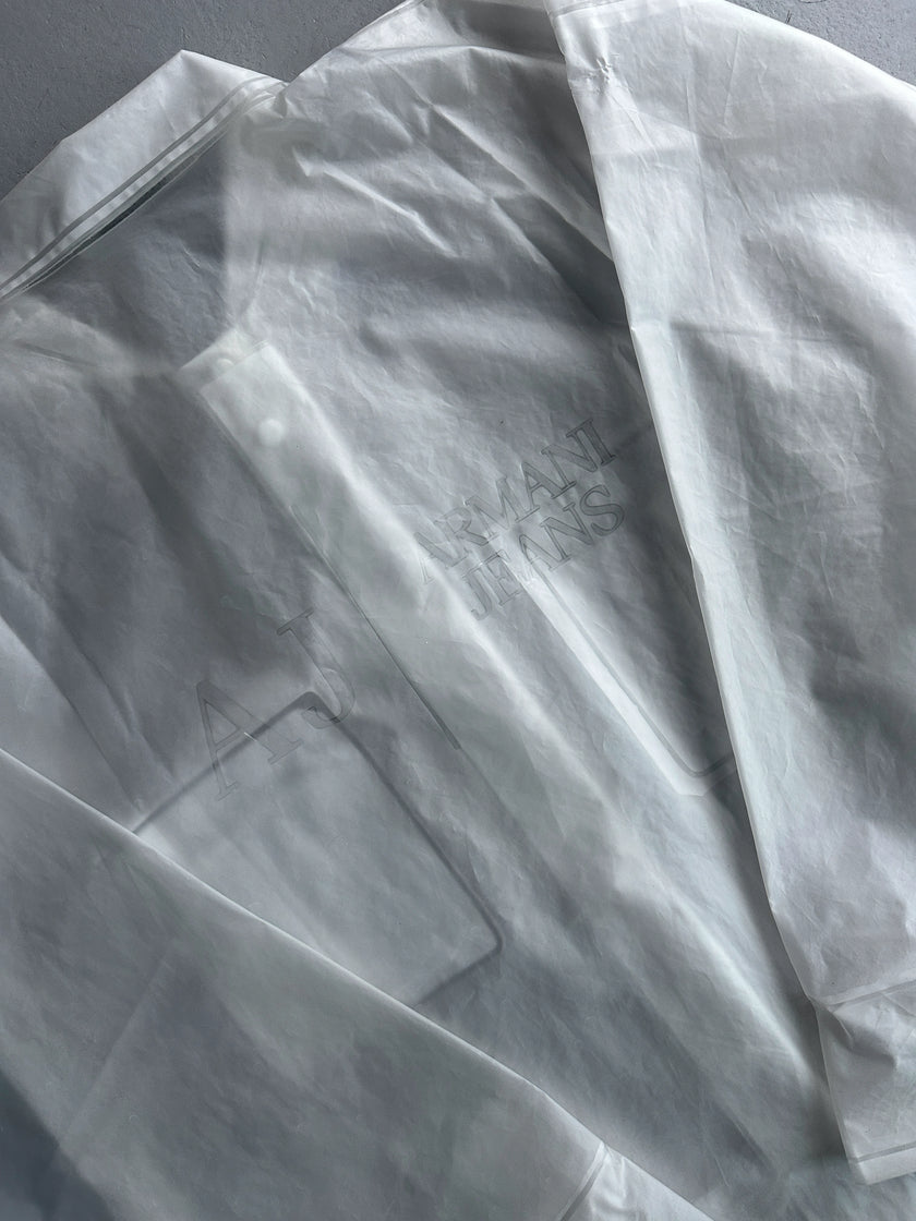 ARMANI JEANS - 2000s SAMPLE SEMI TRANSLUCENT SHACKET