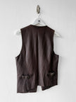KATHARINE HAMNETT - 1990s LEATHER VEST