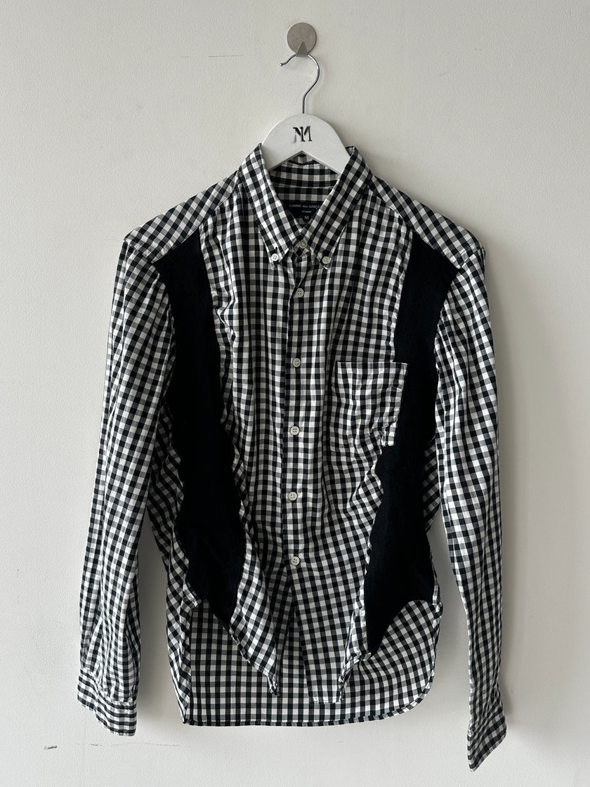 COMME DES GARÇONS HOMME - A/W 2008 RUCHED FRONT GINGHAM SHIRT