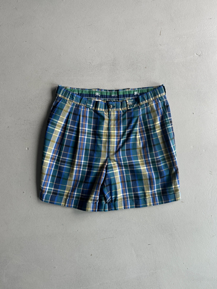 BURBERRYS - 1990s FRONT PLEATS BERMUDA SHORTS