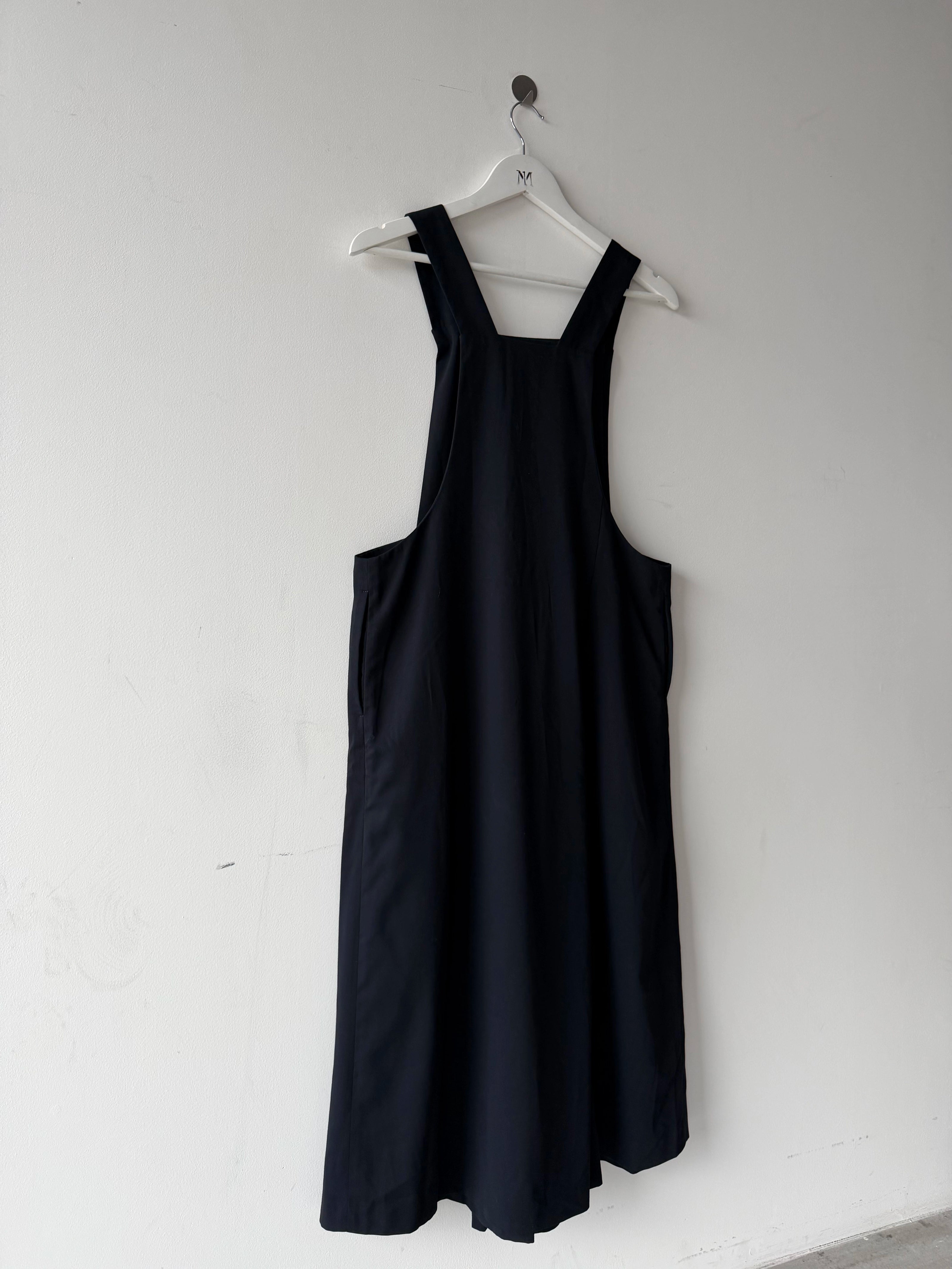 TSUMORI CHISATO - early 2000s CROP LENGTH PANELED DUNGAREE TROUSERS