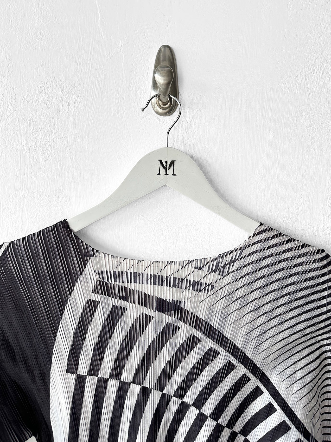 ISSEY MIYAKE - S/S 2015 GEOMETRIC PRINT LONG SLEEVE TOP